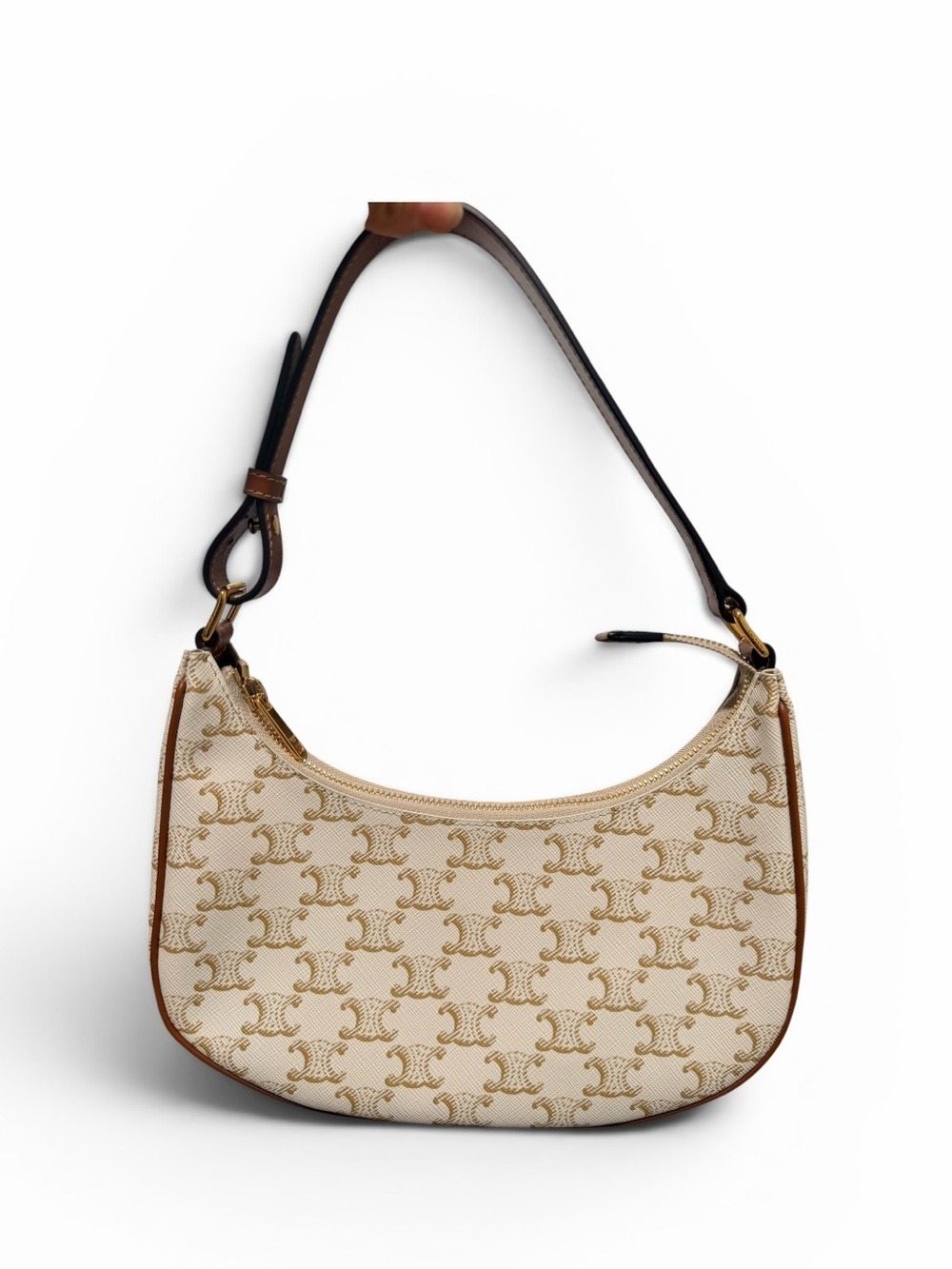 Celine Calfskin Ava Triomphe Shoulder Bag